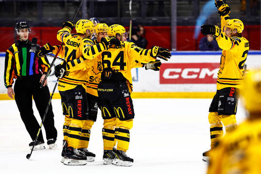 Skellefteås spelare jublar