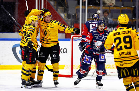 Skellefteås spelare jublar