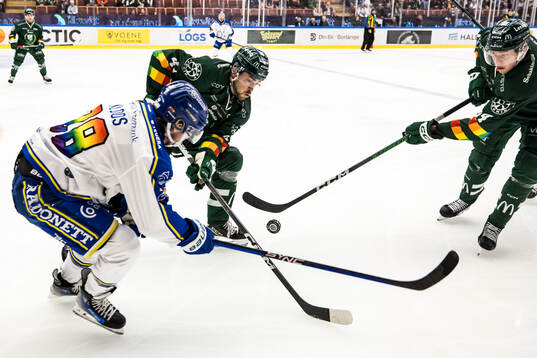 Leksands Justin Glenn Kloos och Färjestads Jonathan