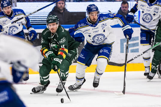 Färjestads Joakim Nygård och Leksands Max Veronneau