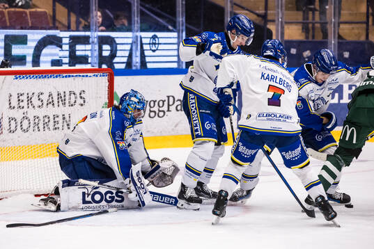 Leksands målvakt Filip Larsson