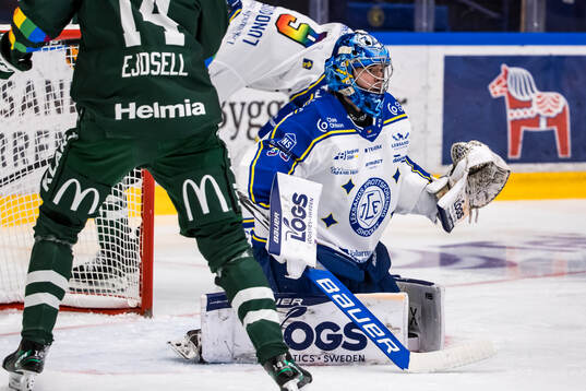 Leksands målvakt Filip Larsson