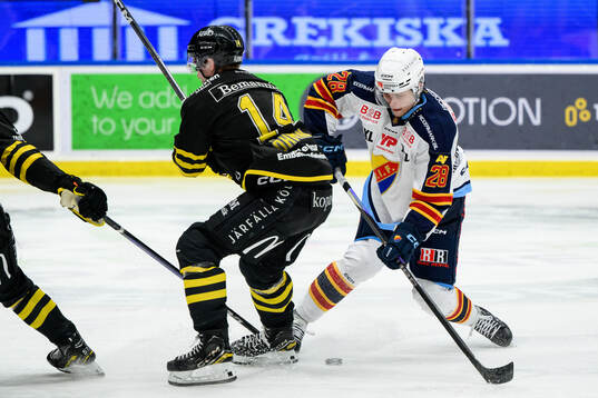 AIKs Oscar Öhman och Djurgårdens John Dahlström