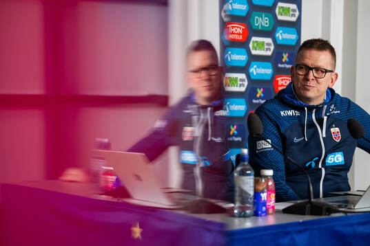 Henning Sverdrup, media officer of the Norwegian women's