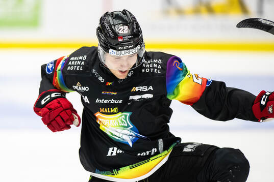 Malmö Redhawks Janne Kuokkanen jublar