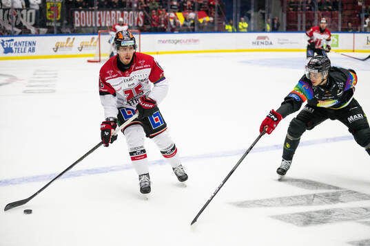 Örebros Samuel Johannesson och Malmö Redhawks Robin