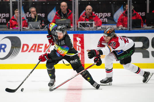 Malmö Redhawks Carl Persson och Örebros Milton Oscarson