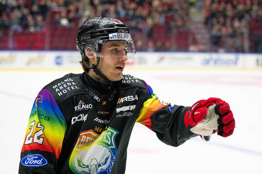 Malmö Redhawks Janne Kuokkanen jublar