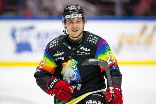 Malmö Redhawks Janne Kuokkanen jublar