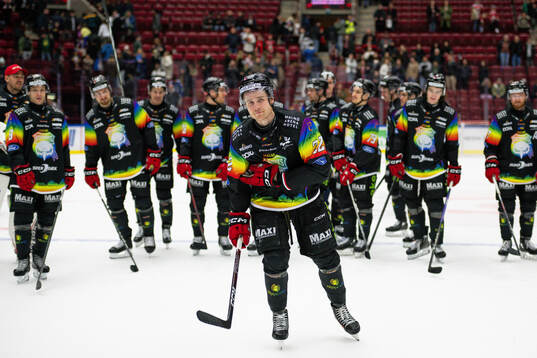 Malmö Redhawks Janne Kuokkanen jublar
