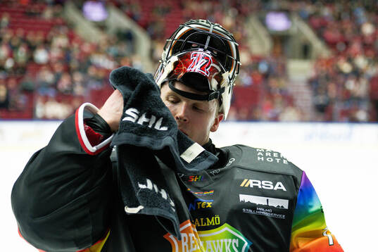 Malmö Redhawks målvakt Daniel Marmenlind