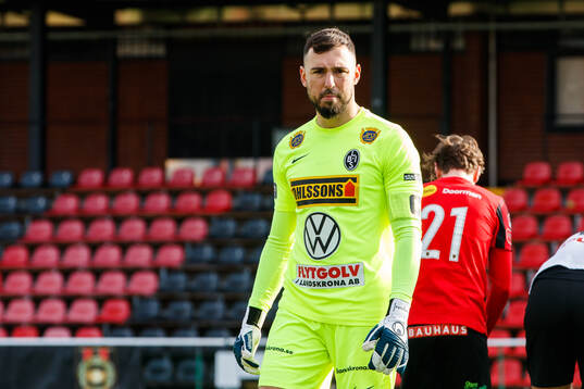 Landskronas målvakt Amr Kaddoura