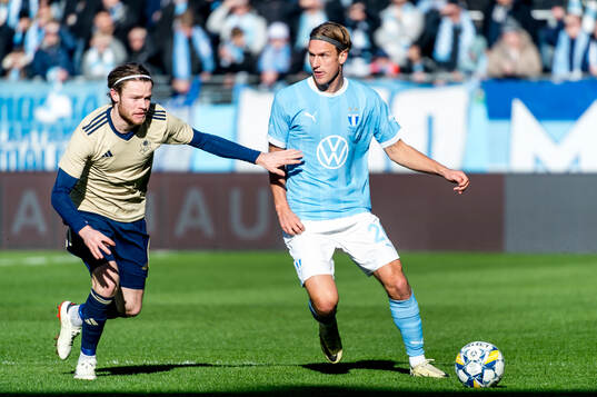 Östers IFs Daniel Ljung och Malmö FFs Erik Botheim