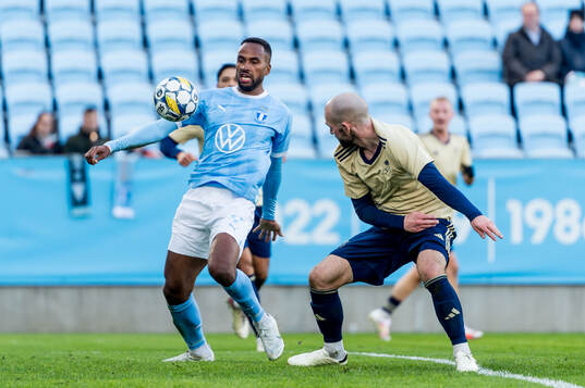 Malmö FFs Isaac Kiese Thelin och Östers IFs Sebastian