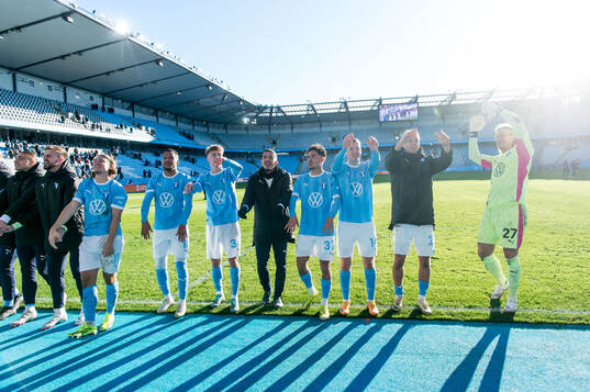 Malmö FFs spelare jublar