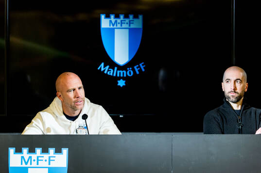 Malmö FFs tränare Henrik Rydström och Östers IFs