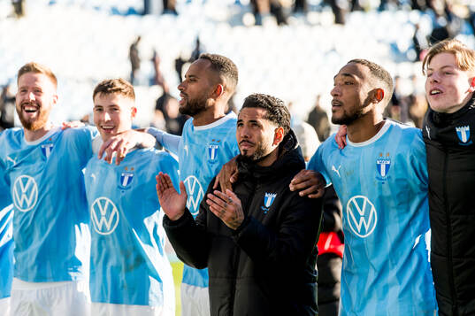 Malmö FFs Sergio Pena jublar