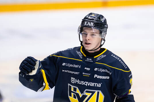 HV71s Oscar Fisker Molgaard jublar
