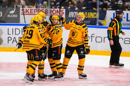 Skellefteås spelare jublar