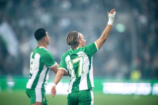 Hammarbys August Mikkelsen jublar