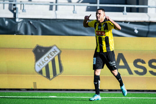 BK Häckens Ali Youssef jublar