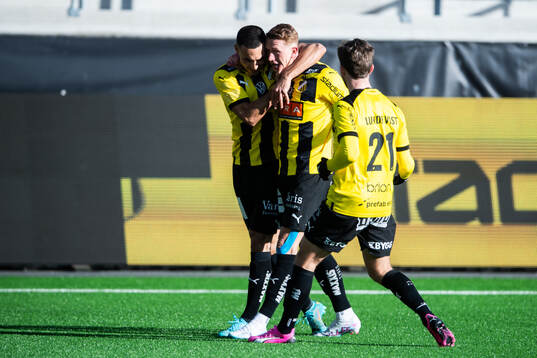 BK Häckens Ali Youssef jublar
