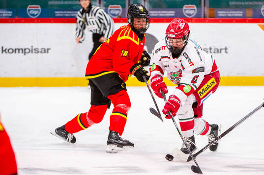Brynäs Jenniina Nylund och Modos Julia Perjus