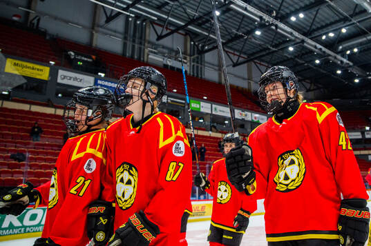 Brynäs Hilda Ljungberg, Anna Brenkle och Sini Karjalainen