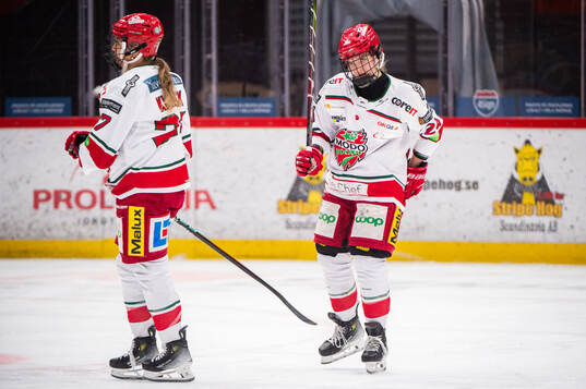 Modos Victoria Klimek och Ebba Hedqvist deppar
