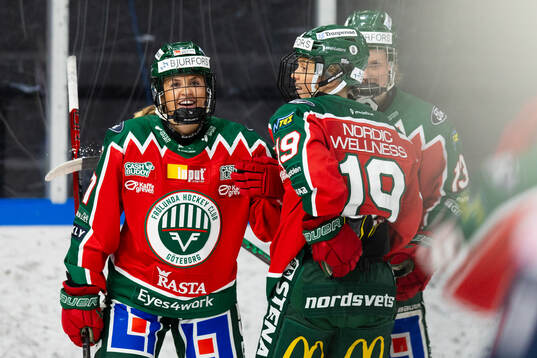 Frölundas Sofie Lundin jublar