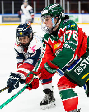 Linköpings Ingrid Morset och Frölundas Liliane Perreault