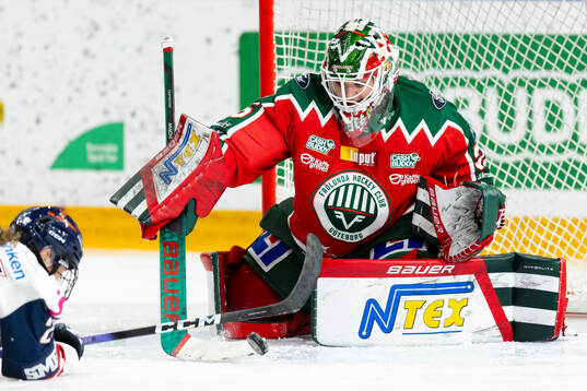 Frölundas målvakt Stephanie Neatby