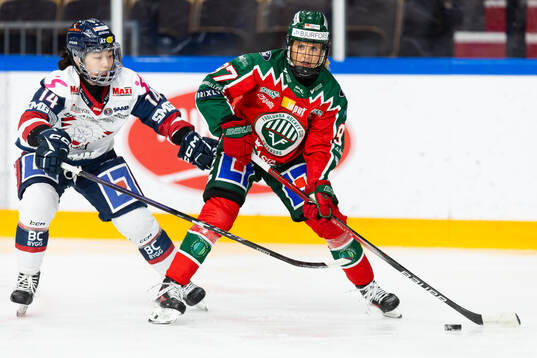 Linköpings Haruka Toko och Frölundas Sofie Lundin