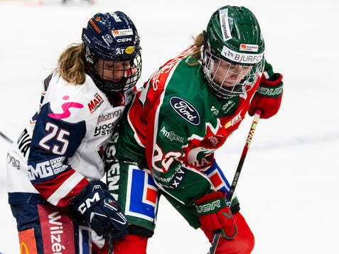 Linköpings Kristyna Patkova och Frölundas Andrea Dalen