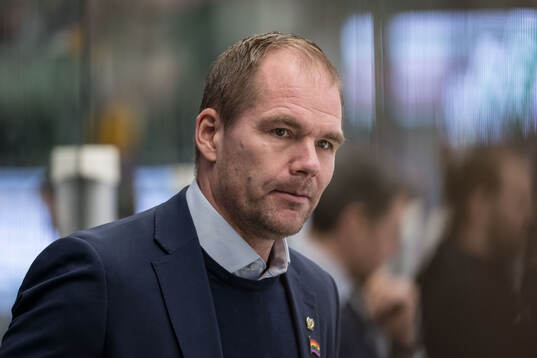 Färjestads tränare Thomas Mitell