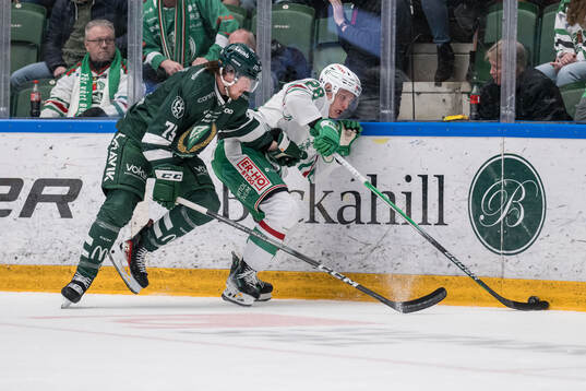 Färjestads Jeremy Salvas Groleau och Rögles Anton