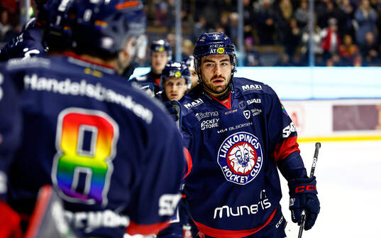 Linköpings Remi Elie jublar