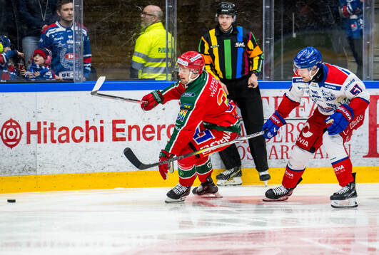 Frölundas Nicklas Lasu och Oskarshamns Markus Nenonen