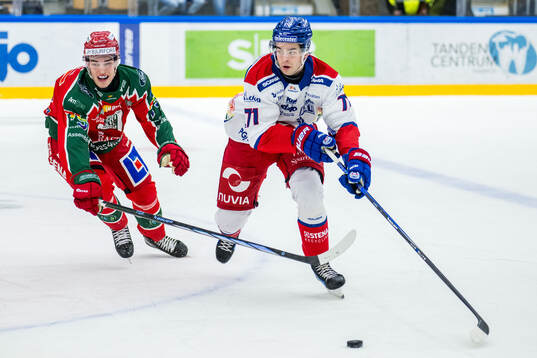 Frölundas David Edstrom och Oskarshamns Viktor Lodin