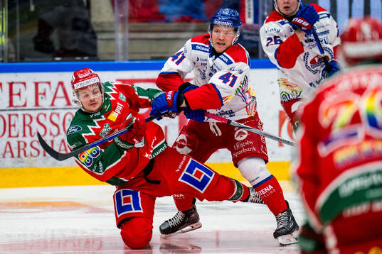 Frölundas Malte Strömwall och Oskarshamns Johan Johnsson