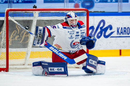 Oskarshamns målvakt Emil Kruse
