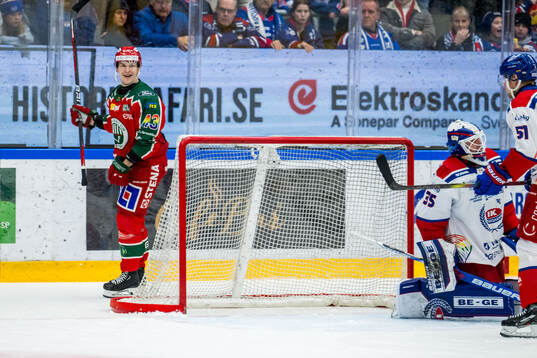 Frölundas Tom Nilsson jublar
