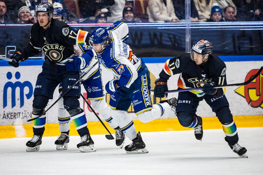 Växjös Gabriel Carlsson och Leksands Anton Lindholm och