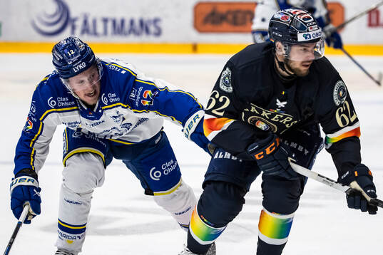 Leksands Kalle Östman och Växjös Manuel Ågren