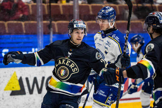 Växjös Hugo Gustafsson jublar