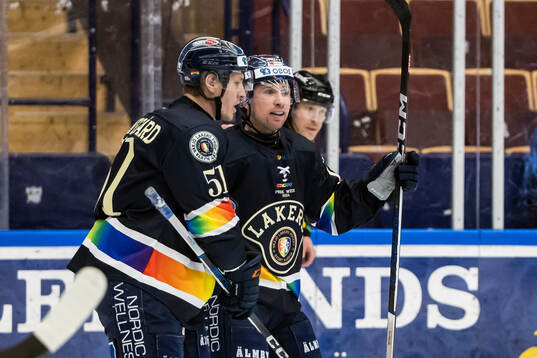 Växjös Dylan McLaughlin jublar