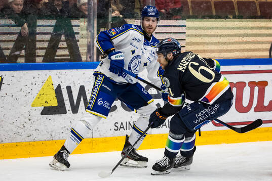 Leksands Peter Cehlarik och Växjös Eric Martinsson