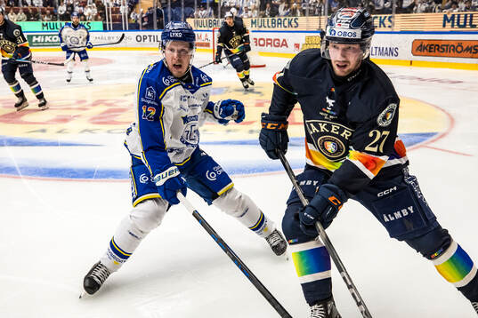 Leksands Kalle Östman och Växjös Martin Lundberg