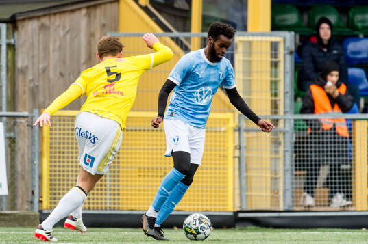 Malmö FFs Mubarak Mohamud Nuh och Falkenbergs FFs Noel