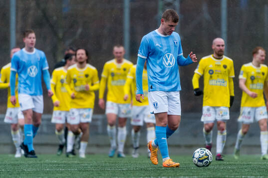 Malmö FFs Sebastian Jörgensen deppar